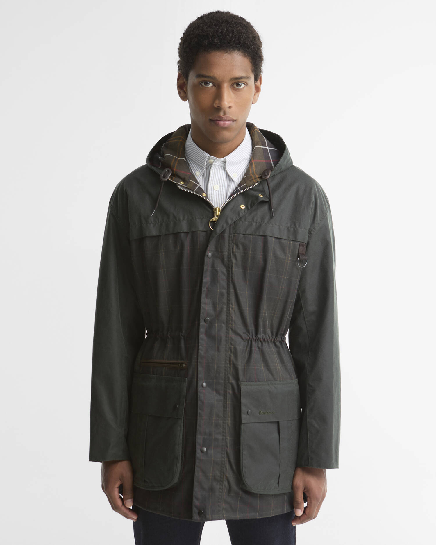 Icons Tartan Durham Waxed Jacket Classic Tartan image number 0