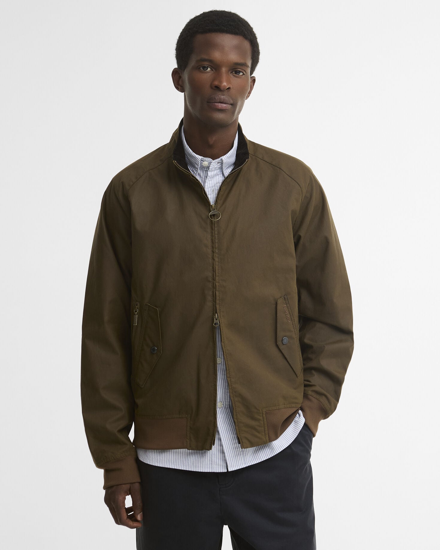 Chelsea Blouson Waxed Jacket Brown