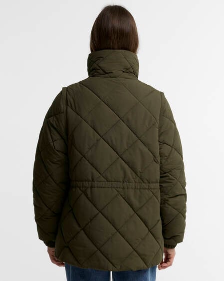 Barbour Winterjacke Tanfield Olive/Shadow Classic