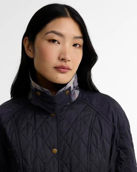 Summer Beadnell Quilted Jacket Classic Navy