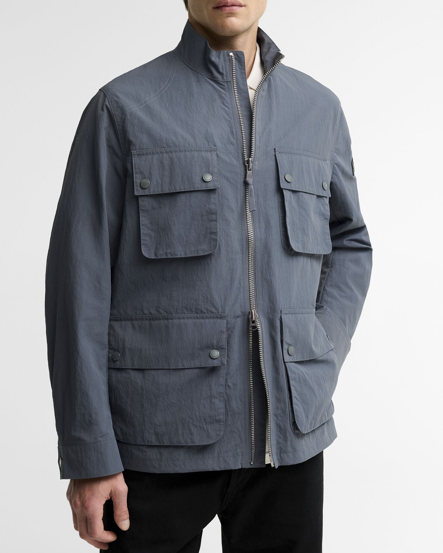 Jacke Course Showerproof Washed Charcoal