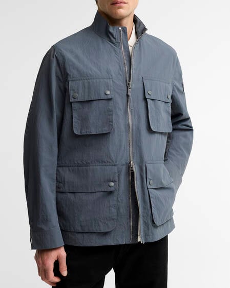 Jacke Course Showerproof Washed Charcoal