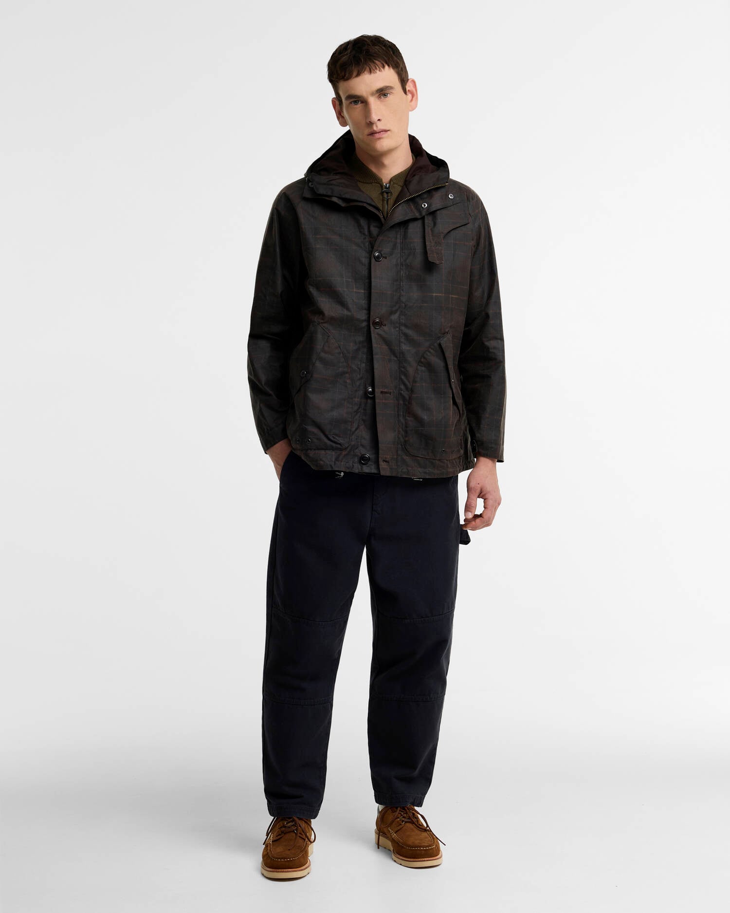 Re-Engineered Tartan Keiss Waxed Parka Muted Tartan image number 1