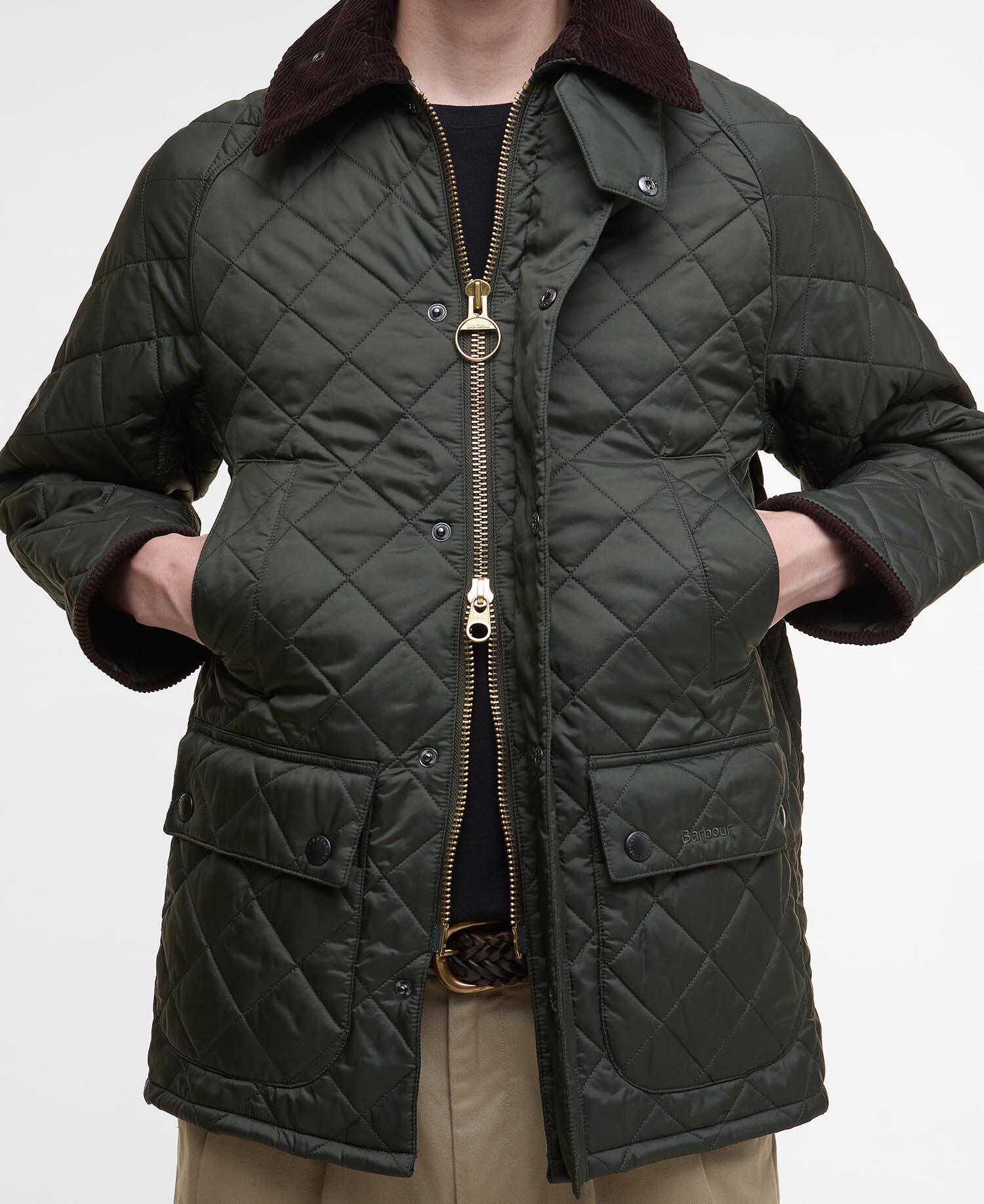 Bedale Quilted Jacket Sage image number 4