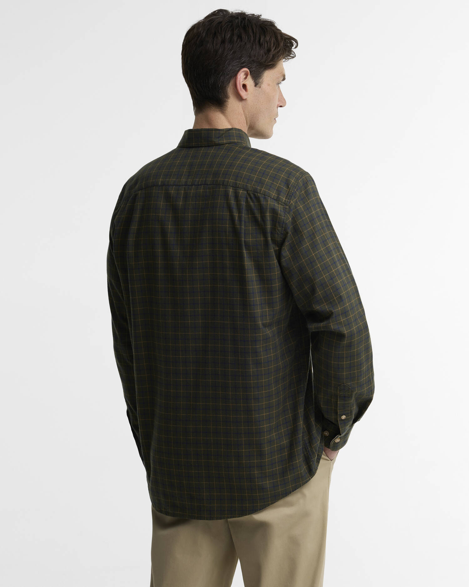 Bank Regular Long-Sleeved Shirt Olive image number 2