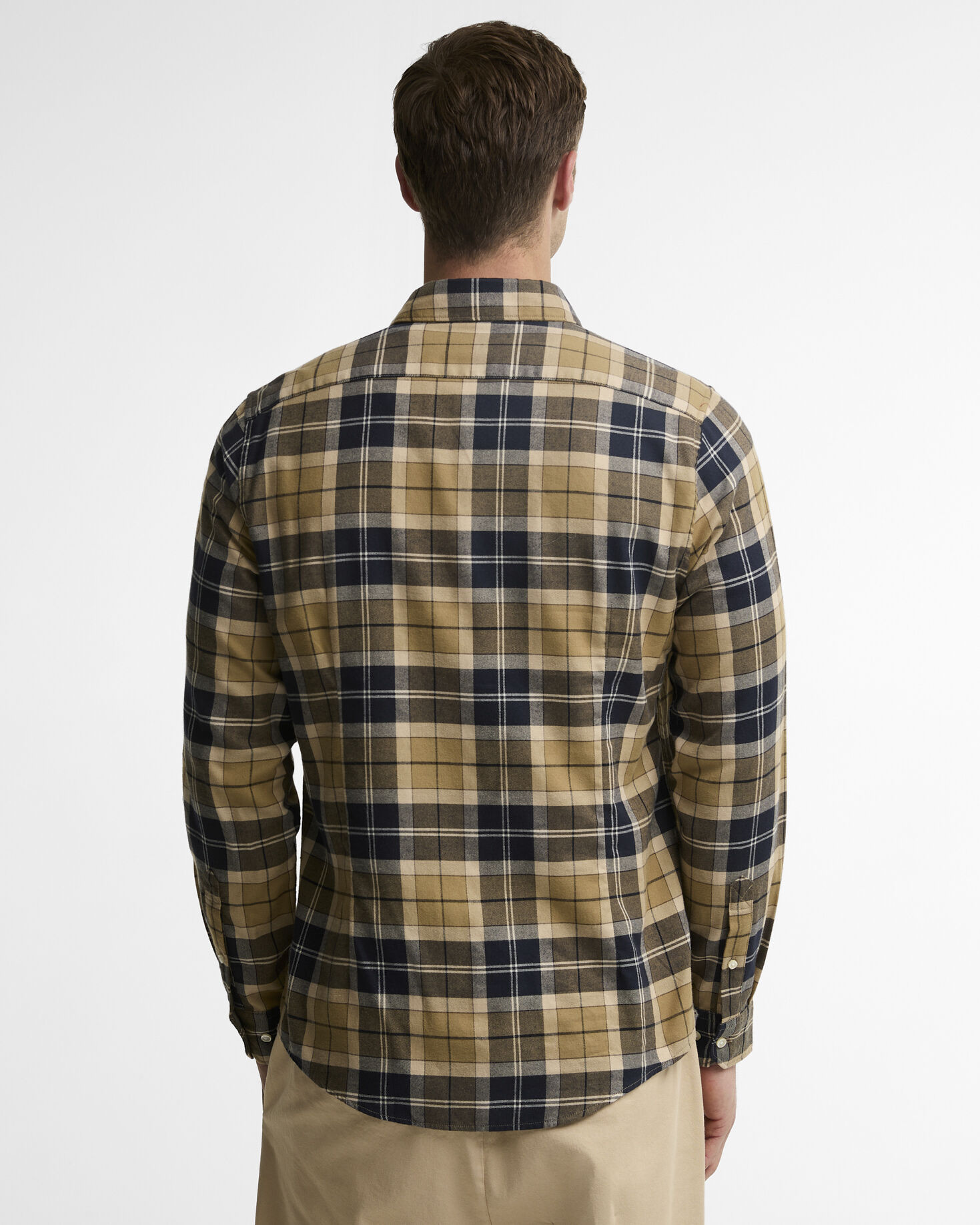 Fortrose Tailored Long-Sleeved Shirt Birchwood Dress Tartan