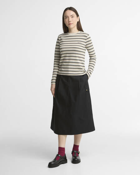 Marena Striped Long-Sleeved T-Shirt Sage Multi