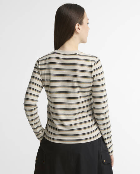 Marena Striped Long-Sleeved T-Shirt Sage Multi