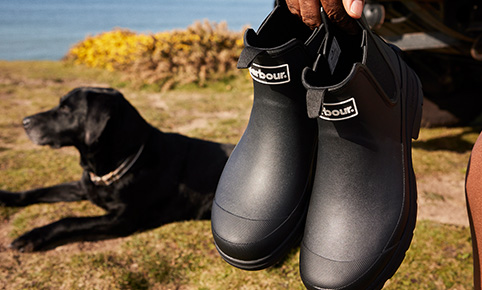 Background Image Barbour Wellies