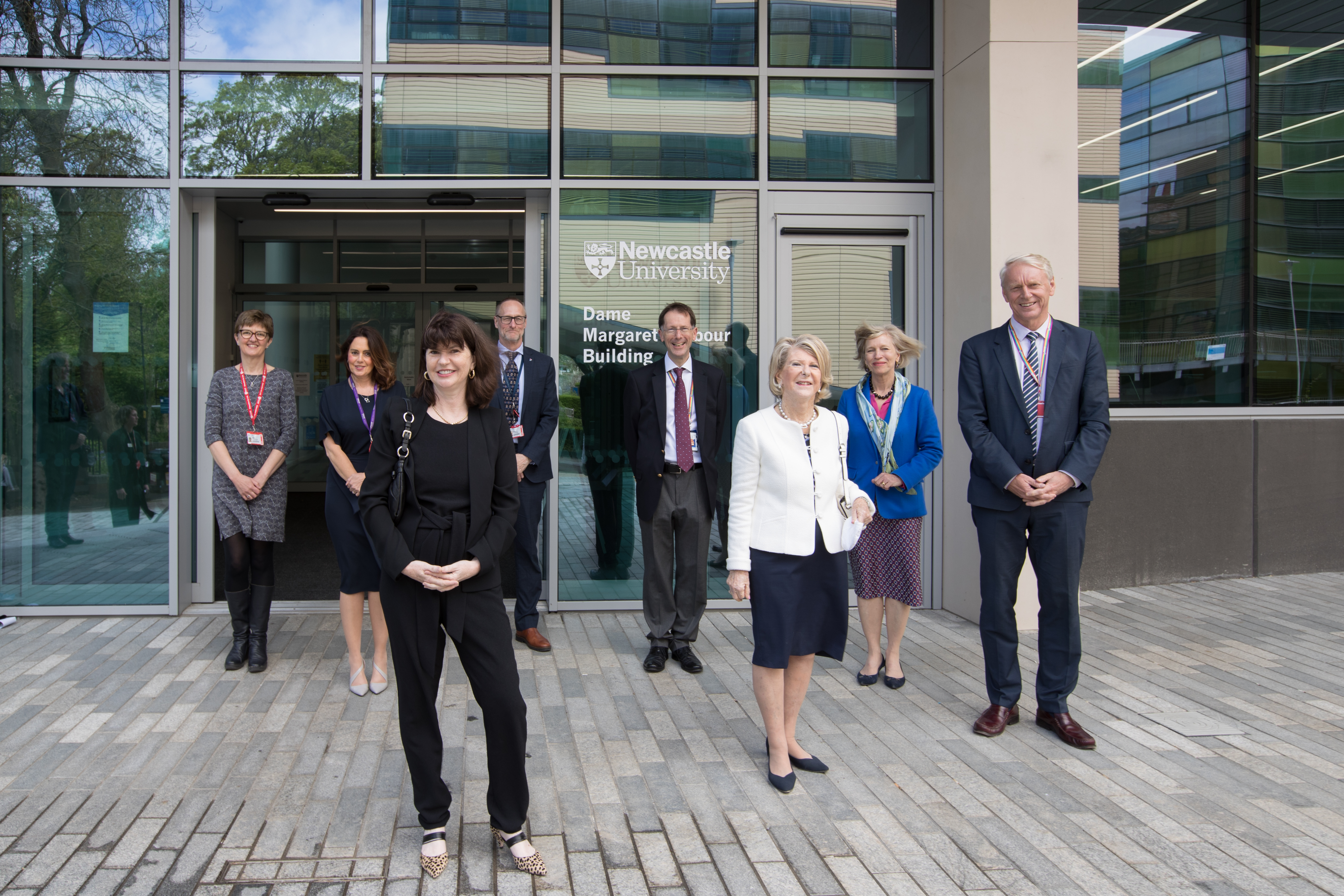 The Dame Margaret Barbour Building - in 2021, in recognition of the support The Barbour Foundation has given to Newcastle University since 2012,  Dame Margaret Barbour officially opened a new education facility named after her.