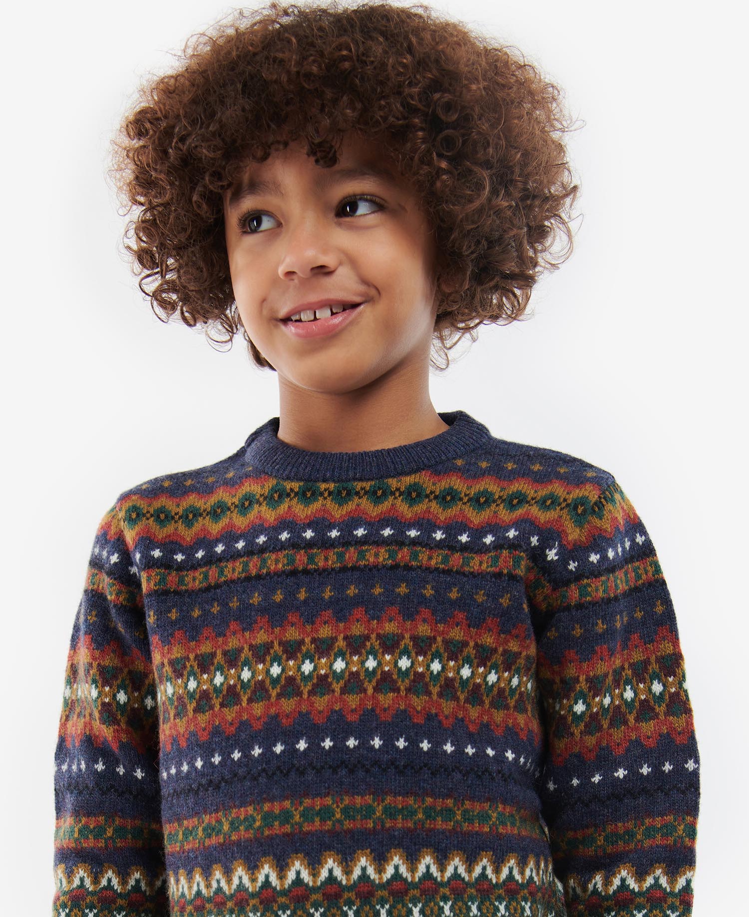 Barbour Boys Case Fair Isle Crew