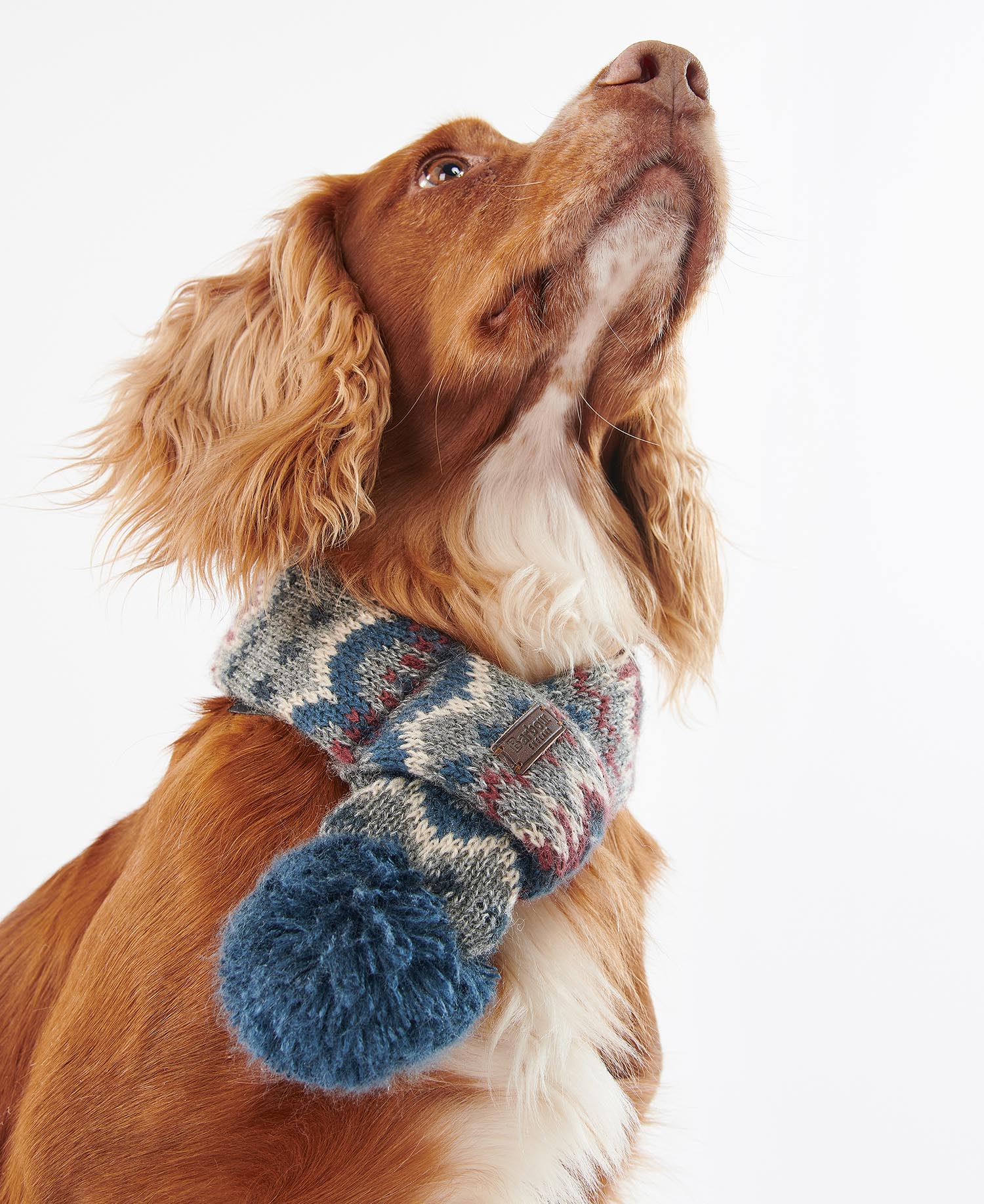 Shop the Barbour Fairisle Dog Scarf inGrey Barbour