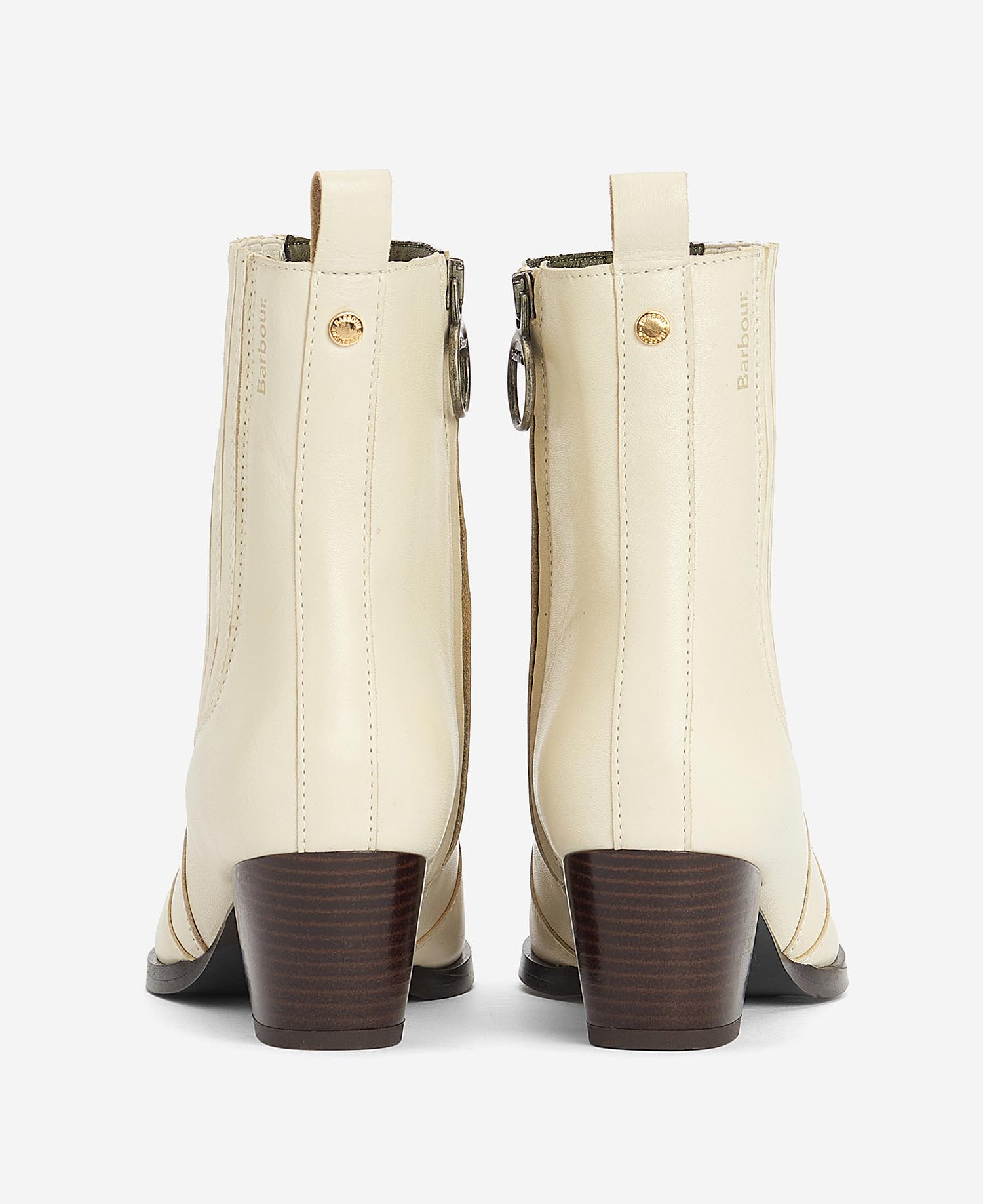 Barbour sales boots white