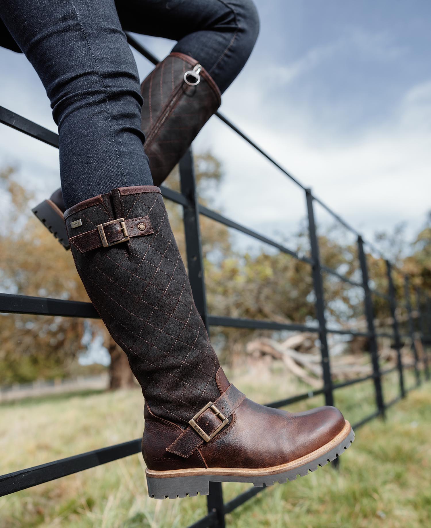Barbour knee boots deals