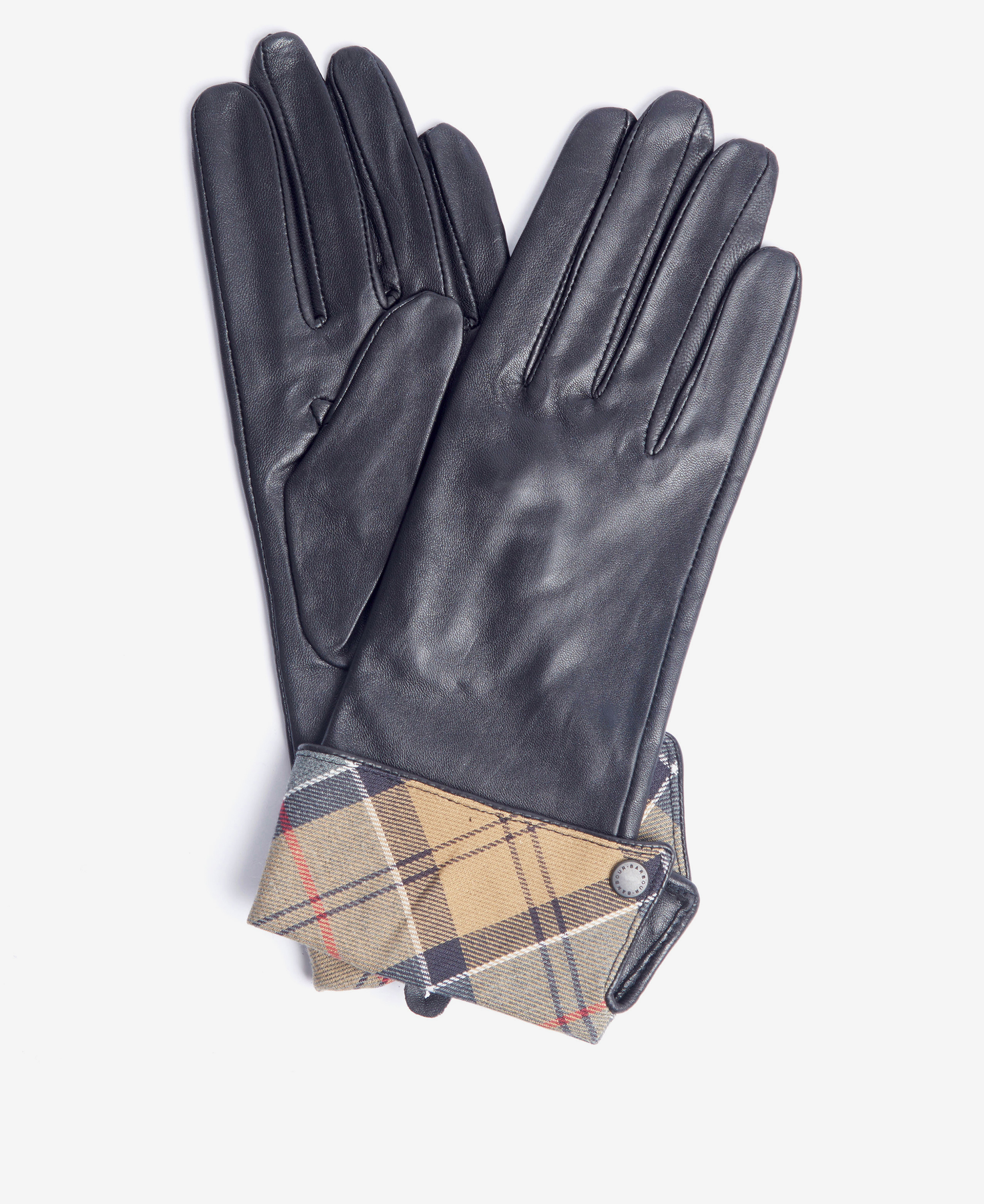 Barbour Lady Jane Leather Gloves in Black Barbour