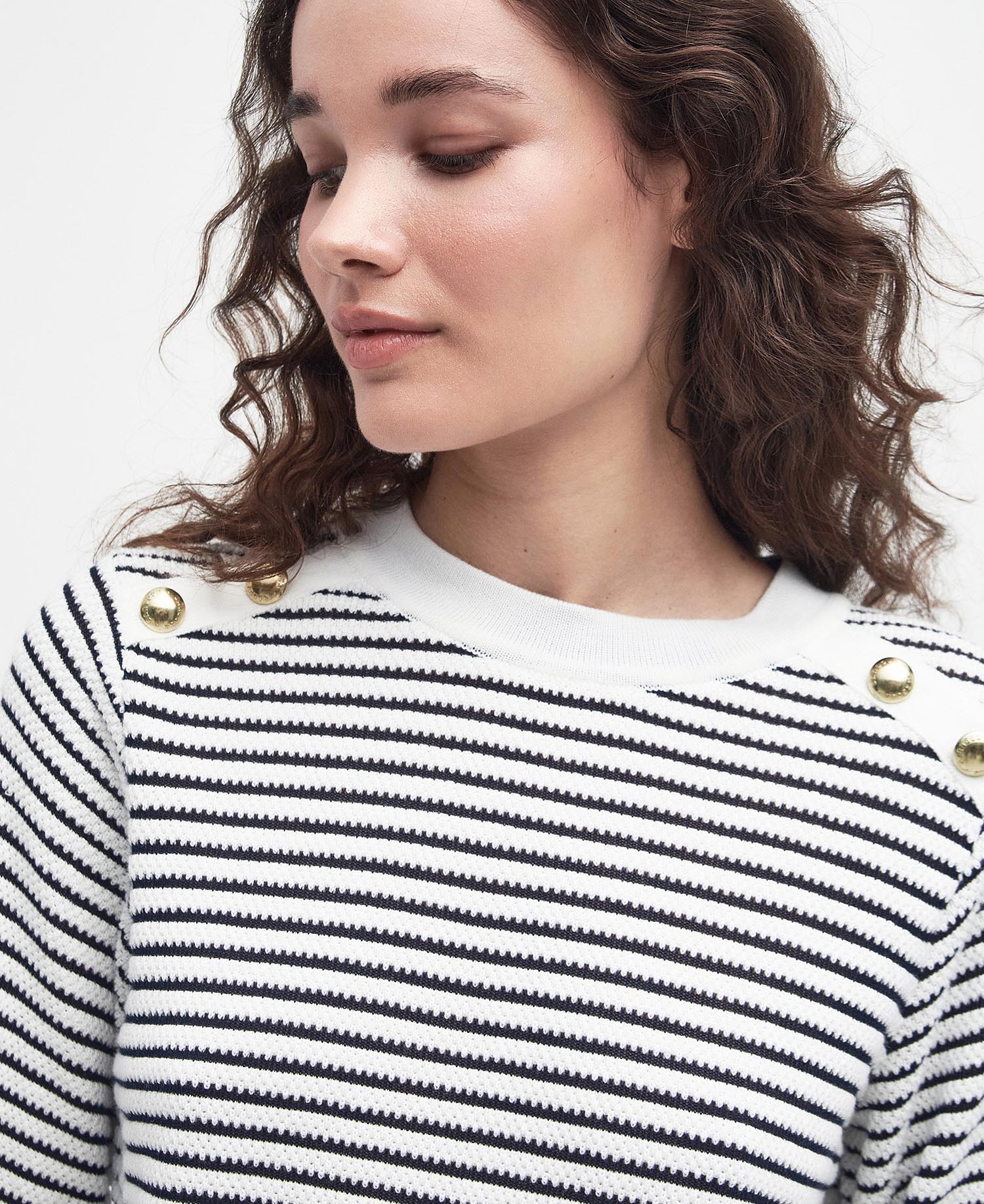 Macy Knitted Striped Jumper Barbour