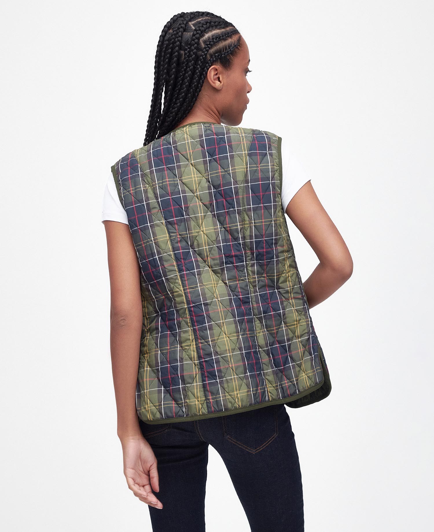 Barbour tartan betty shop liner