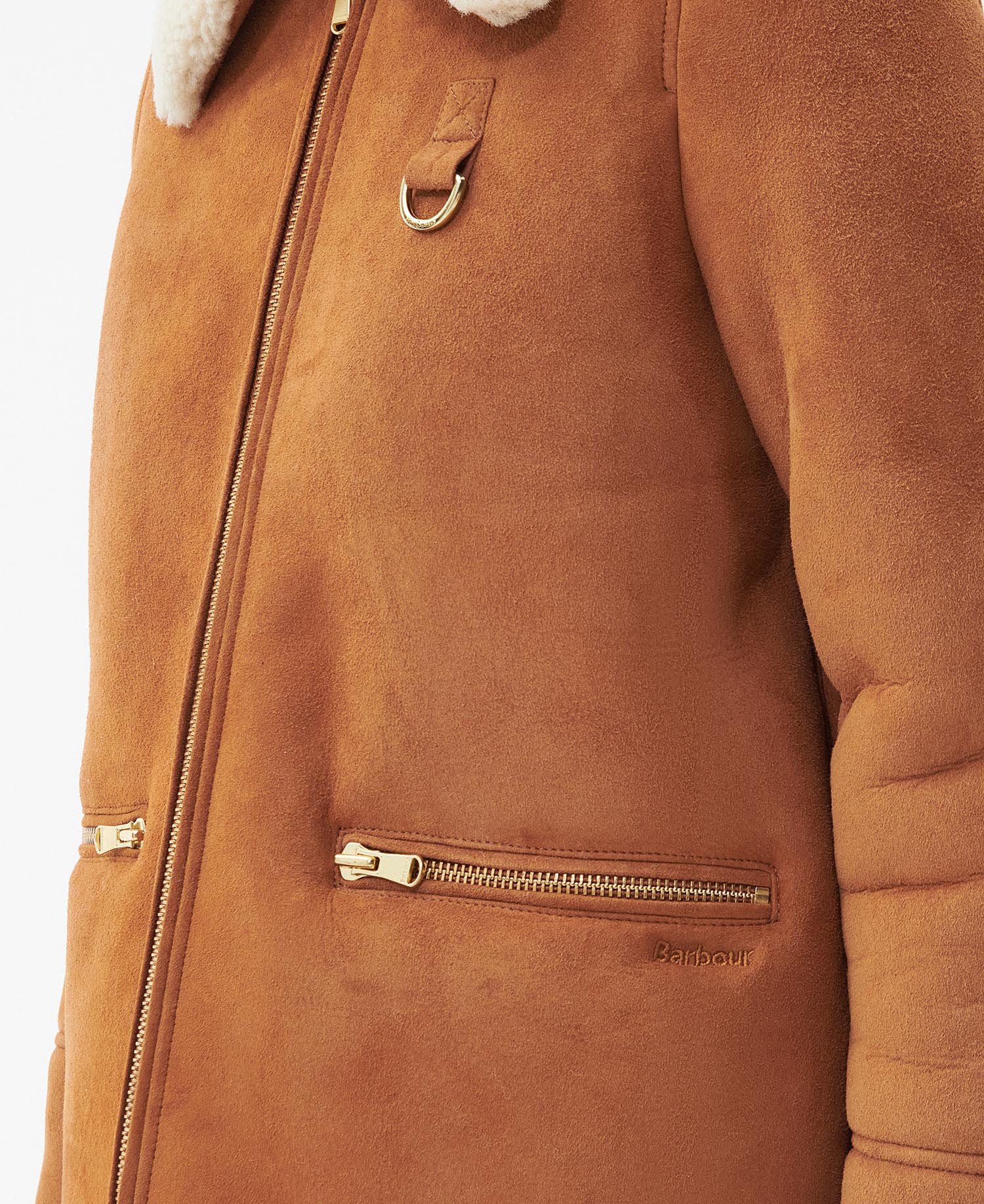 Barbour sheepskin jacket online