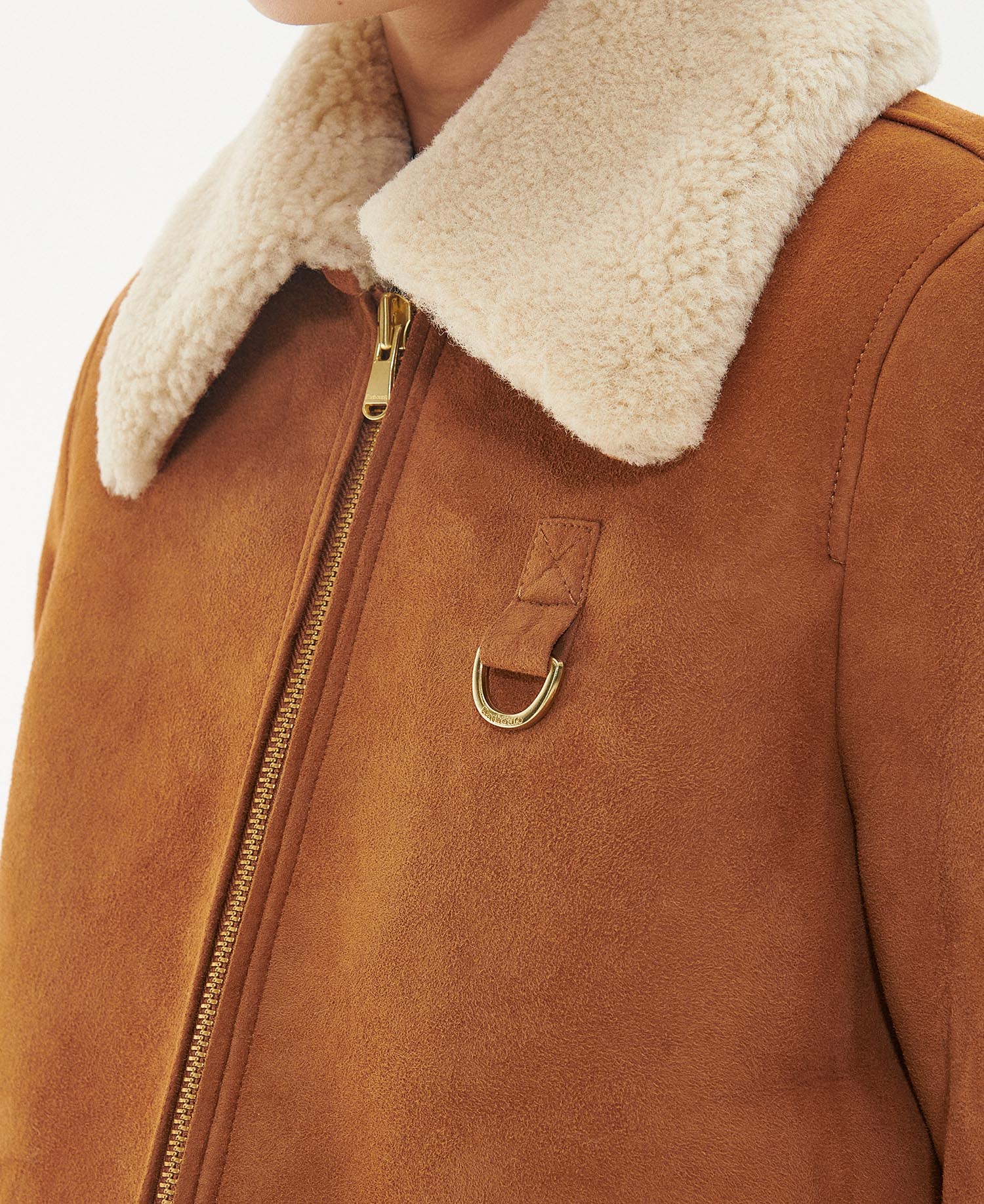 Barbour online shearling jacket