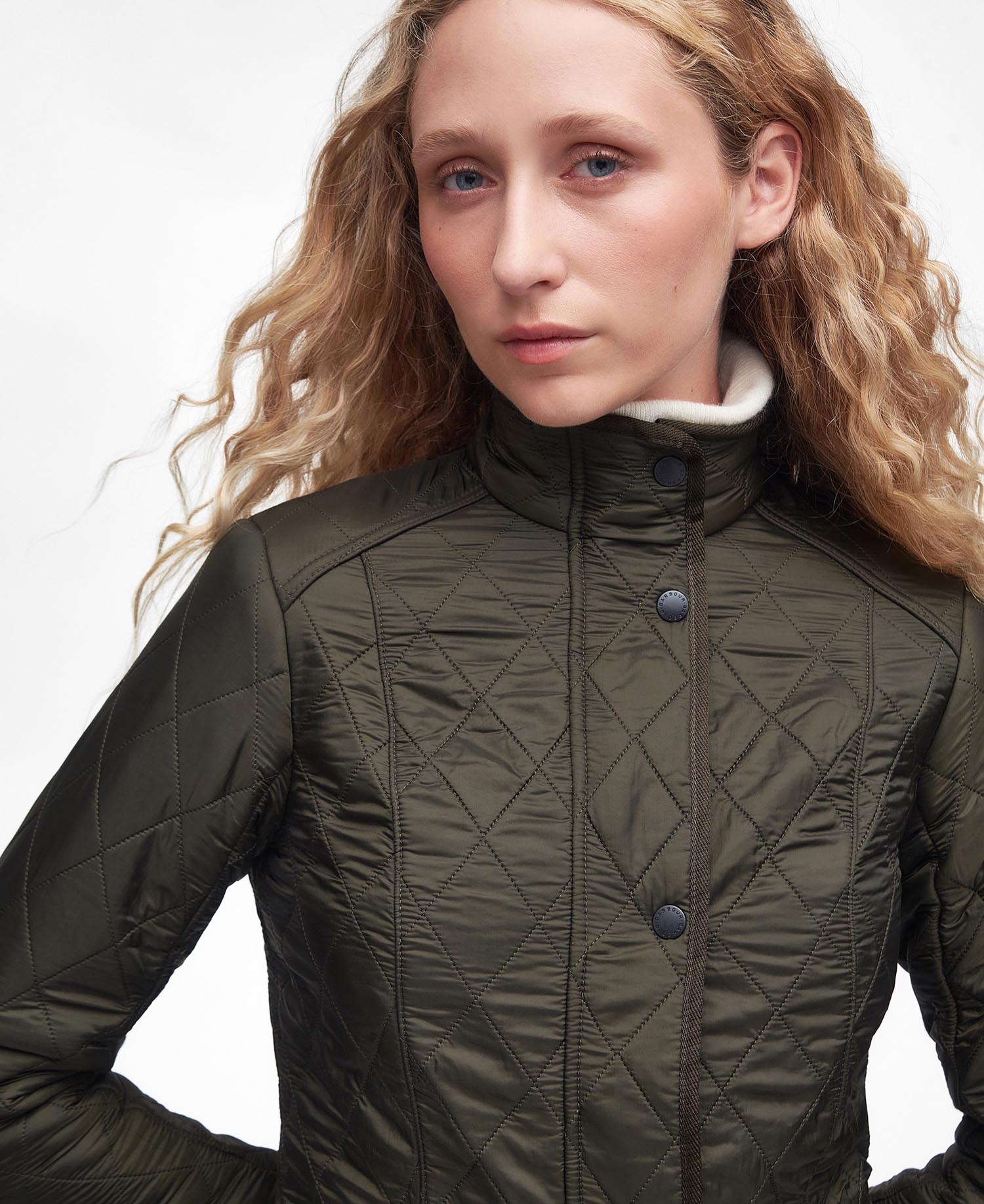 Barbour cavalry polarquilt jacket olive discount