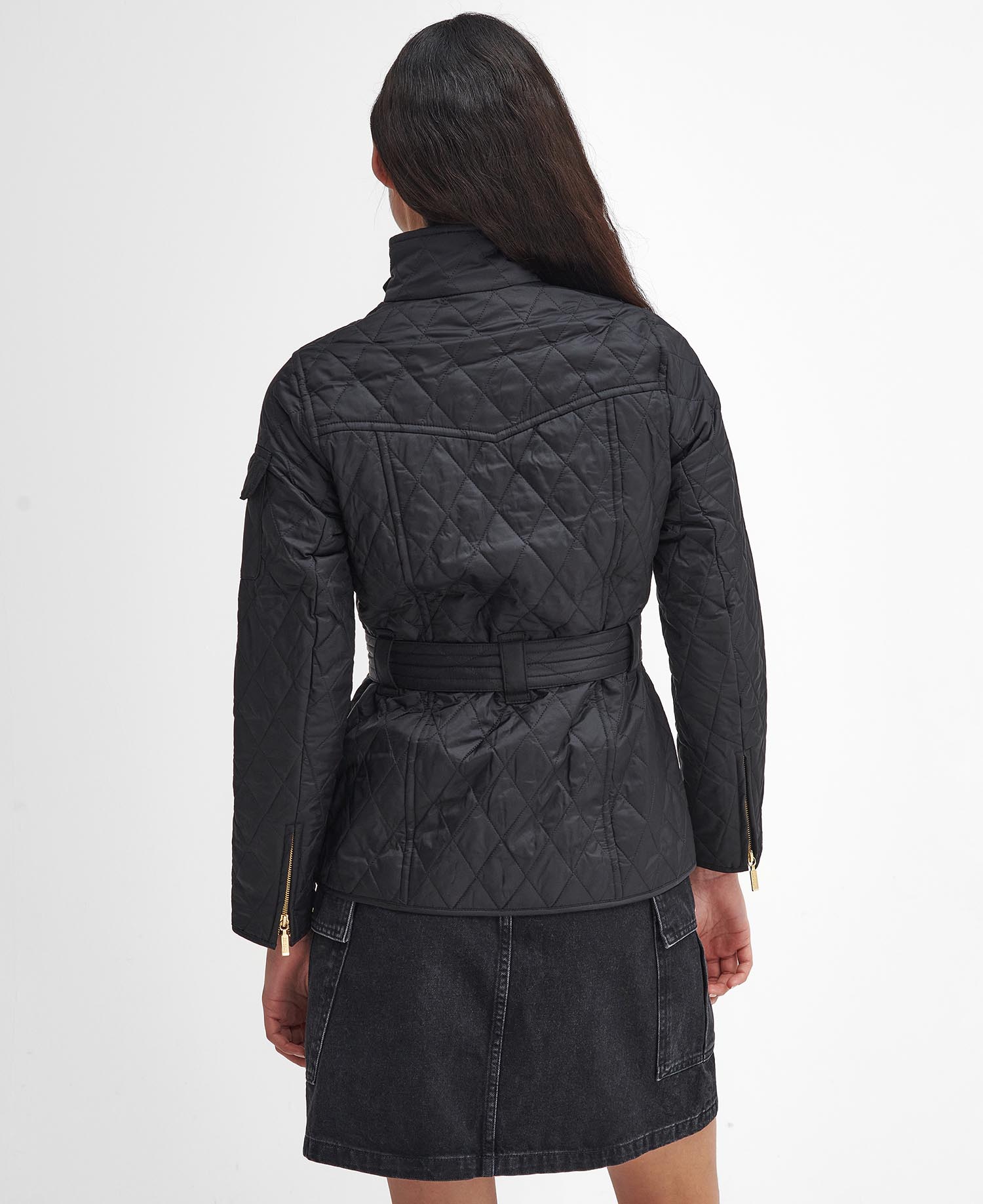 B.Intl International Quilted Jacket in Black | Barbour