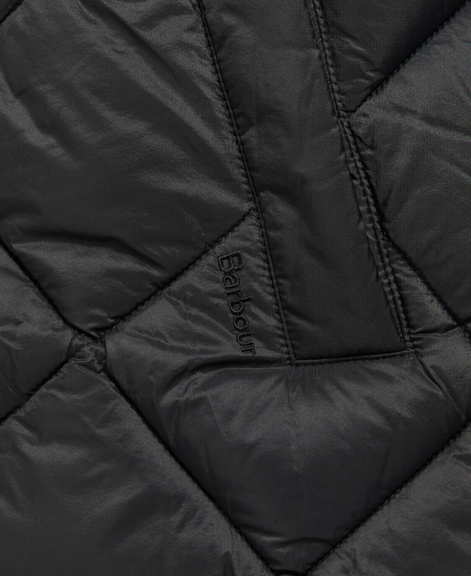 Barbour autocross quilted shop jacket black