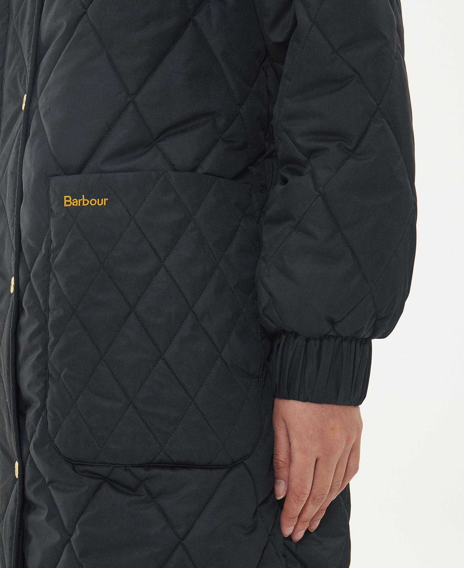 Shop the Barbour Marsett Quilted Jacket in Black today. | Barbour