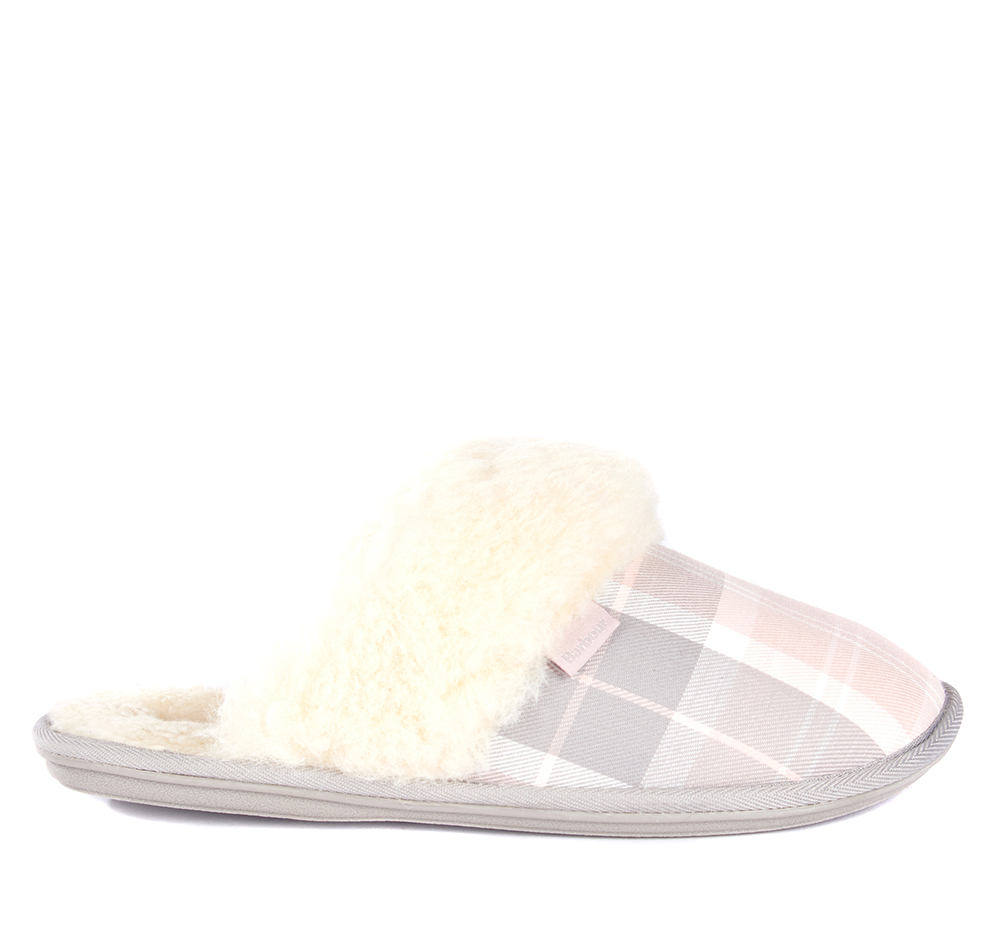 Barbour Lydia Mule Slippers in Pink 