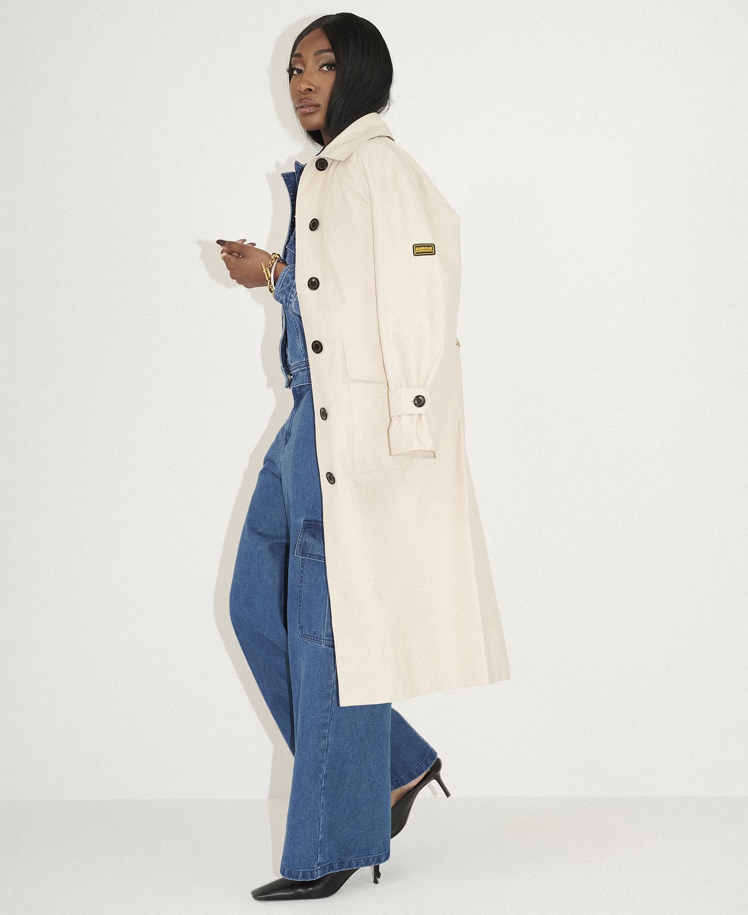 Aldrin Showerproof Trench Coat Barbour