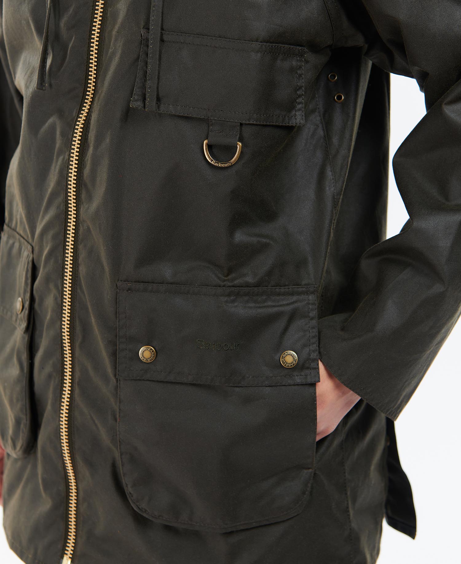 Barbour ursula sales waxed cotton jacket