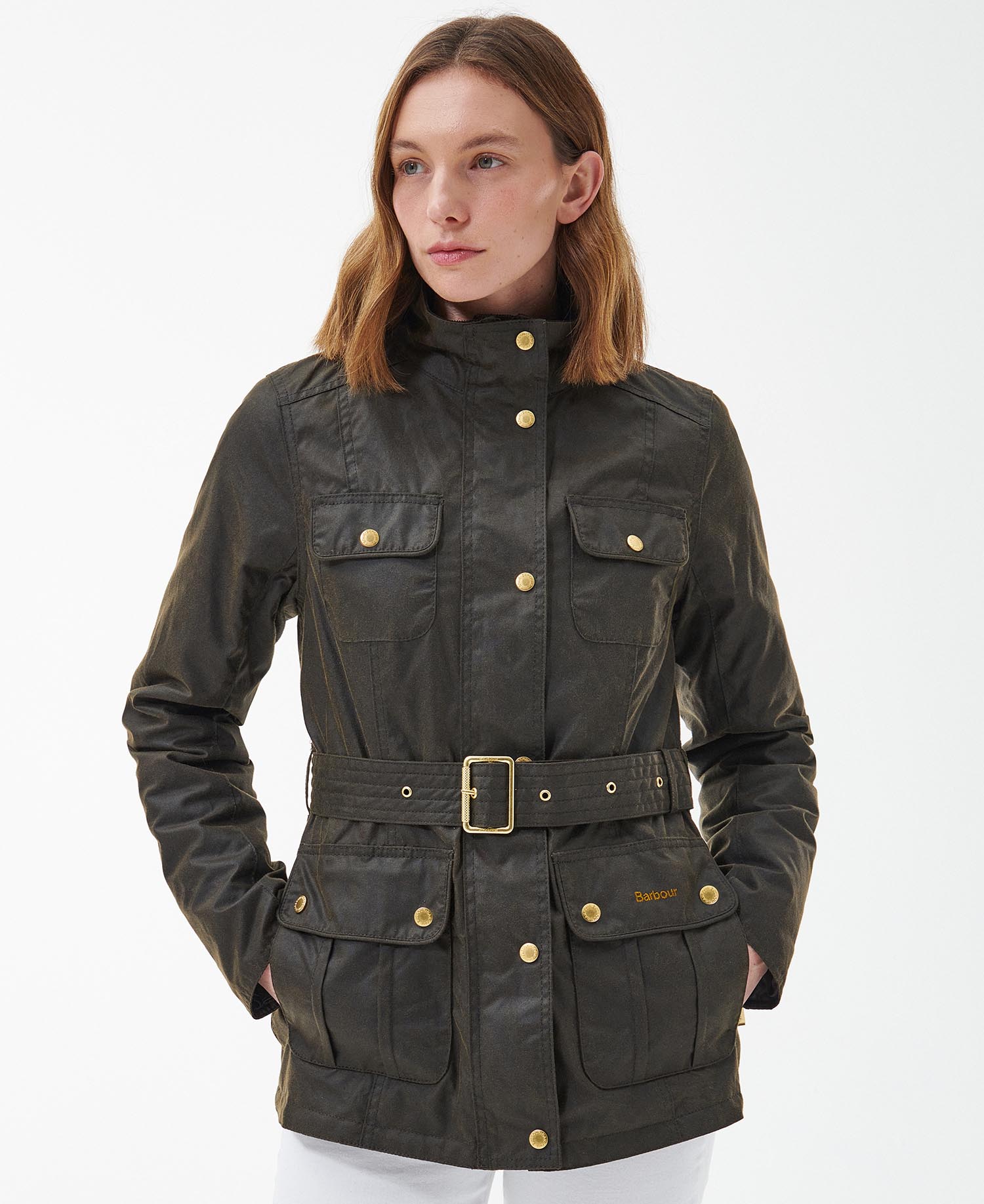 Barbour international wax best sale jacket womens
