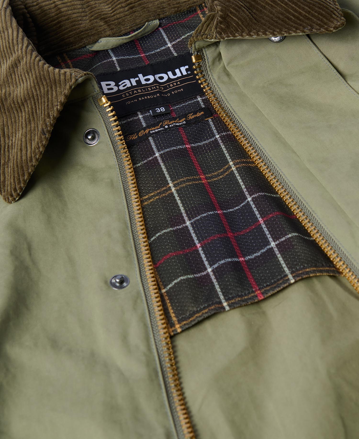 Shop the Peached Oversized Bedale Casual Jacket in Green Shop the Peached Oversized Bedale Casual Jacket in Green