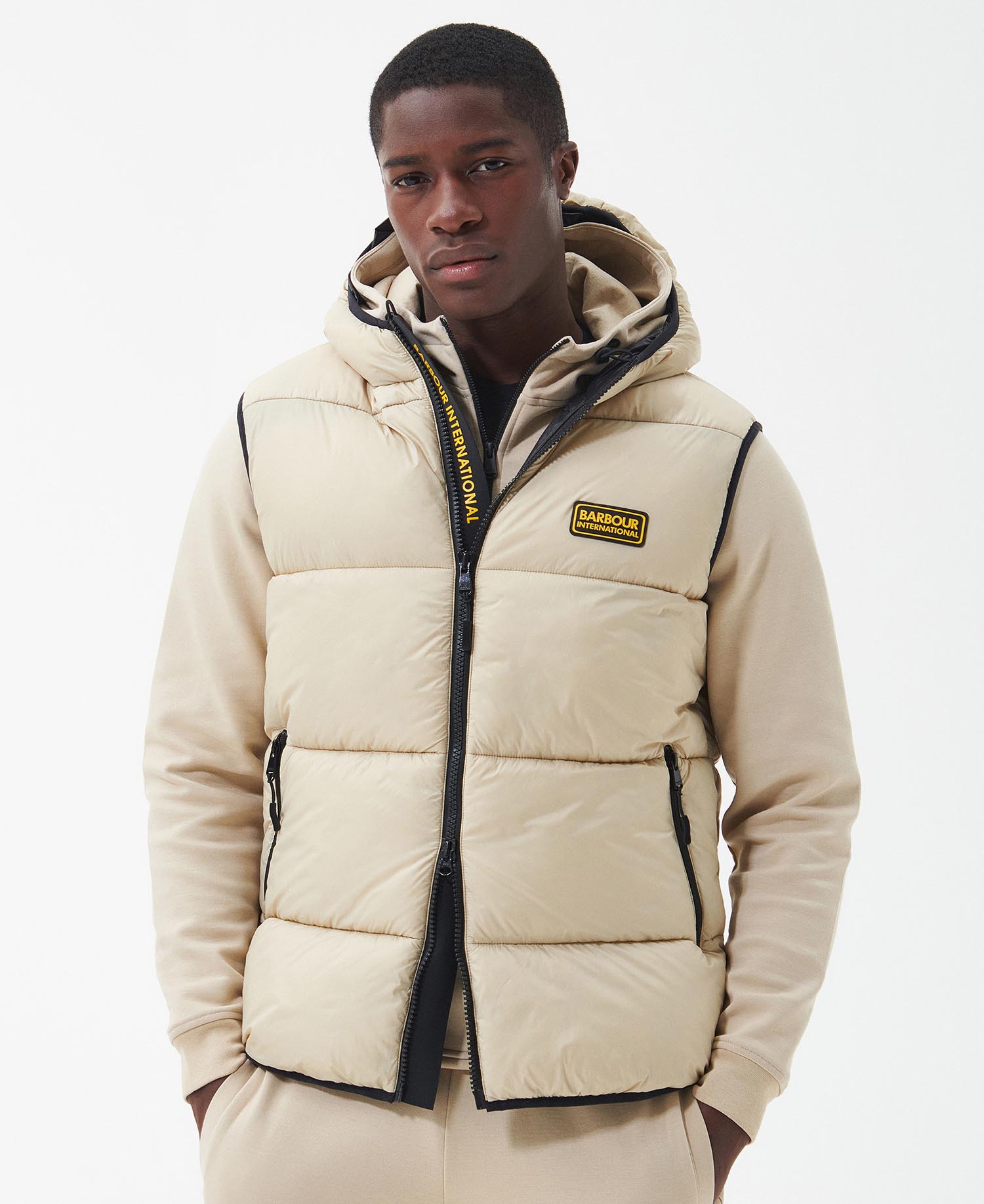 Shop the B.Intl Hoxton Gilet in Beige today. Barbour