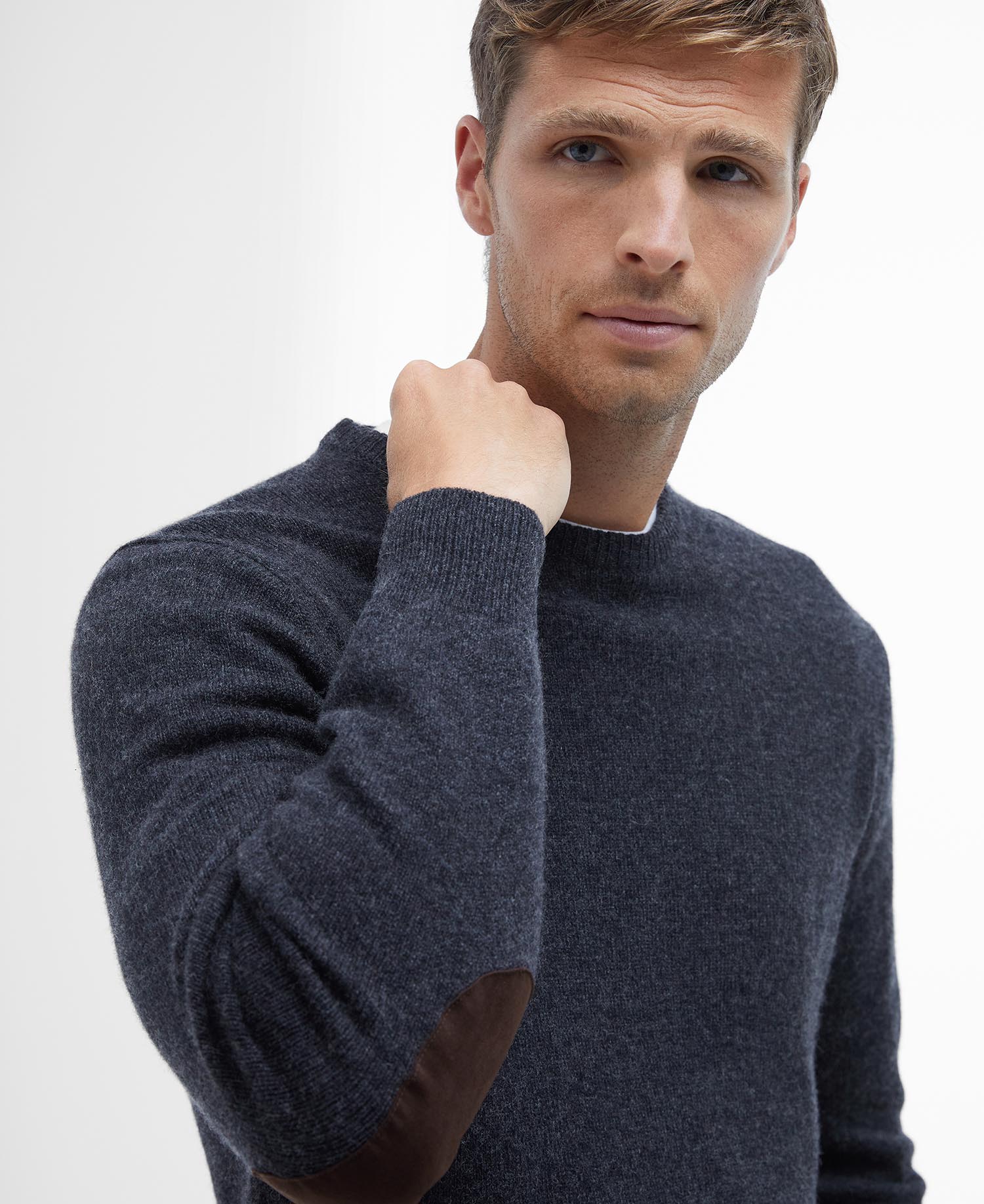 Barbour patch crew sweater shop