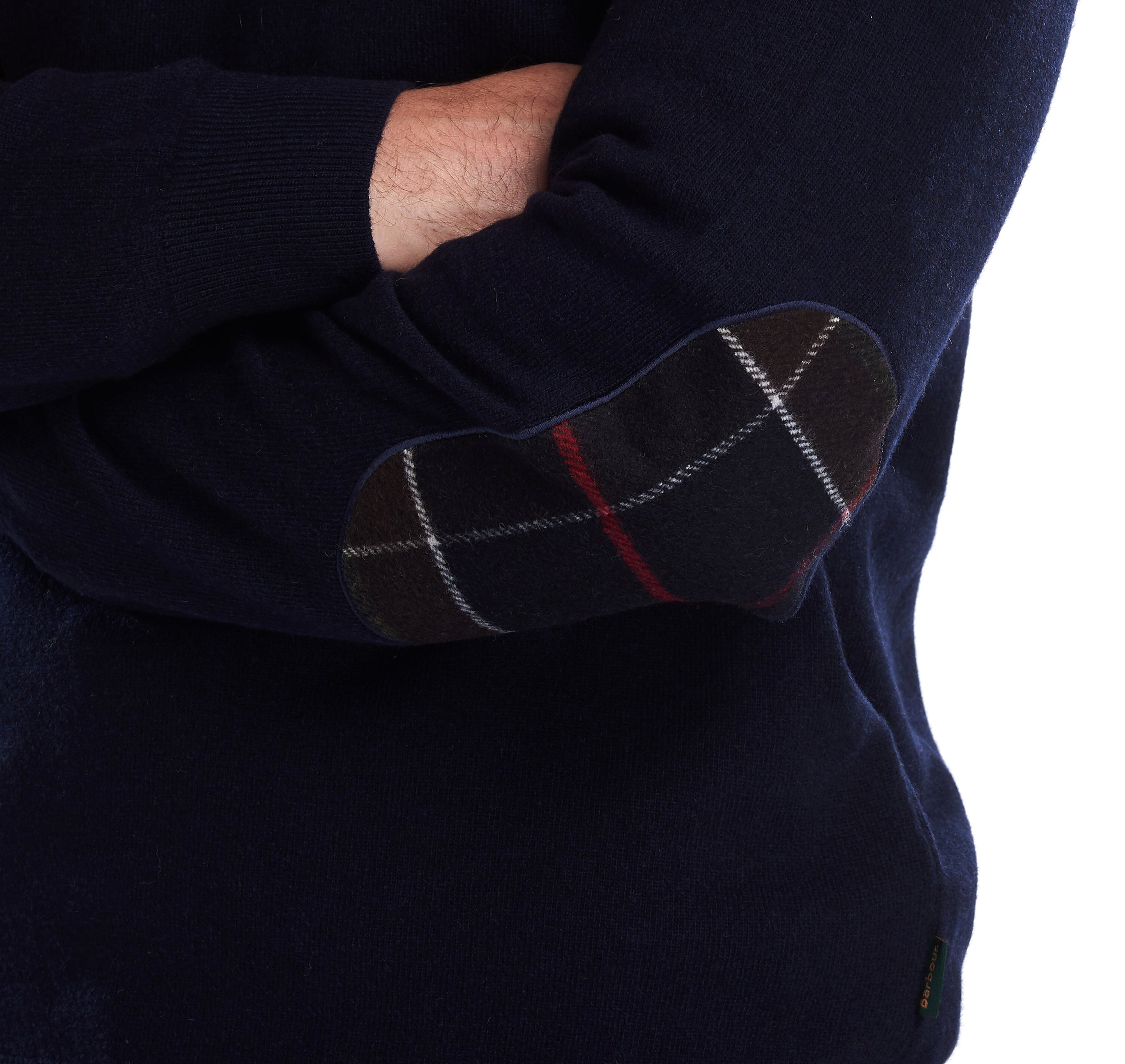 Barbour Harrow V Neck Sweater in Blue Barbour
