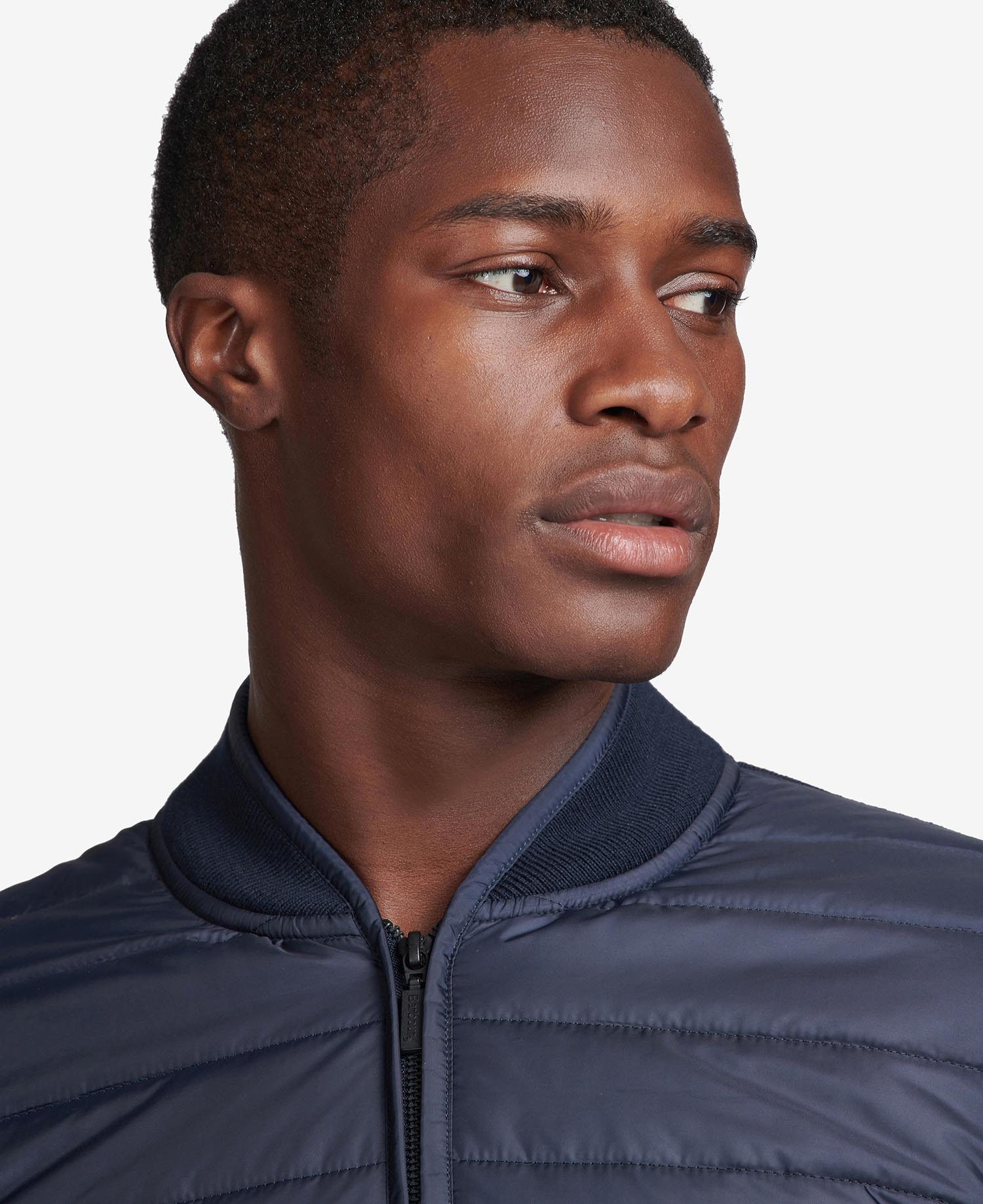 Barbour international baffle deals mens zip through