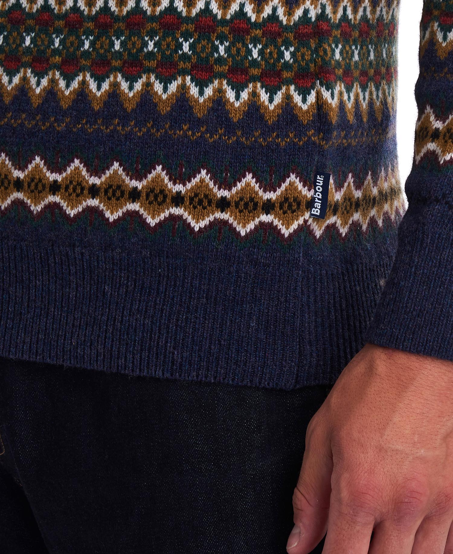 Barbour case fairisle crew on sale neck jumper