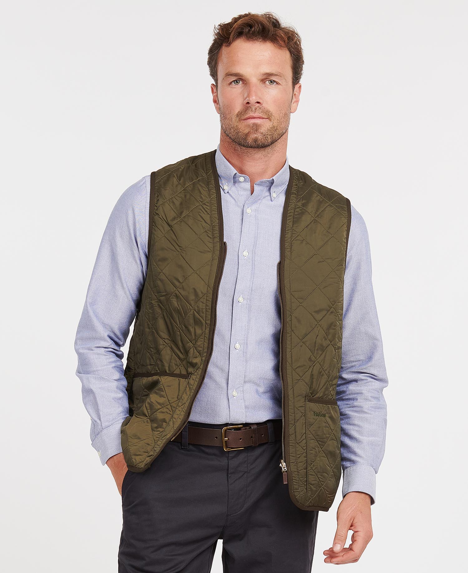 Barbour Polarquilt Waistcoat/Zip-In Liner in Olive | Barbour