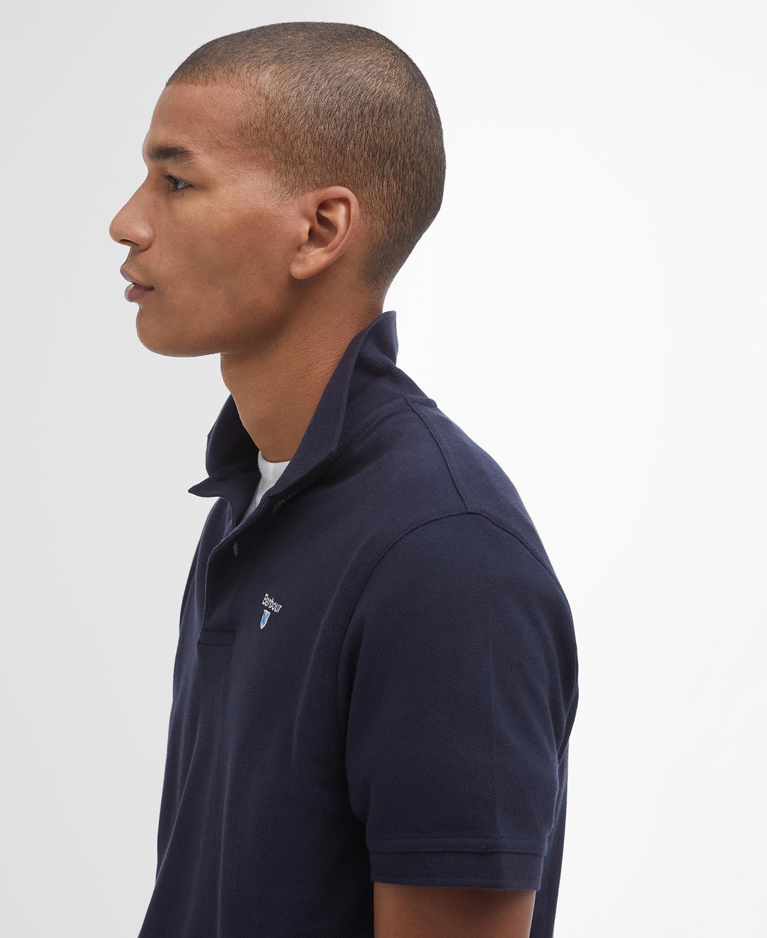 Barbour polo mens navy top