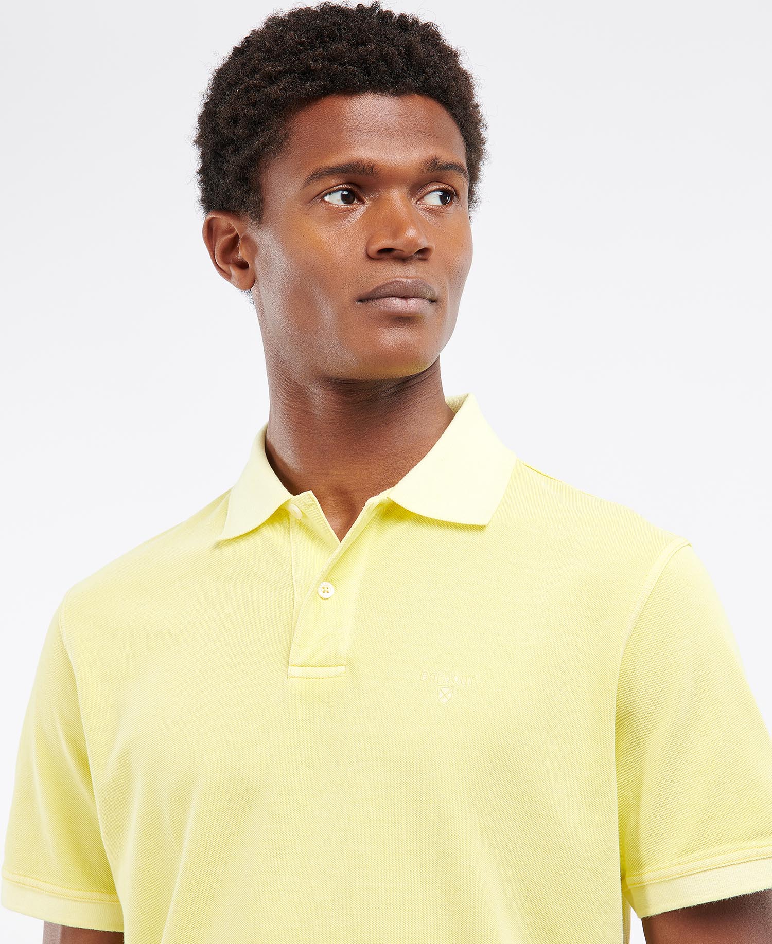 Barbour polo mens yellow 2025