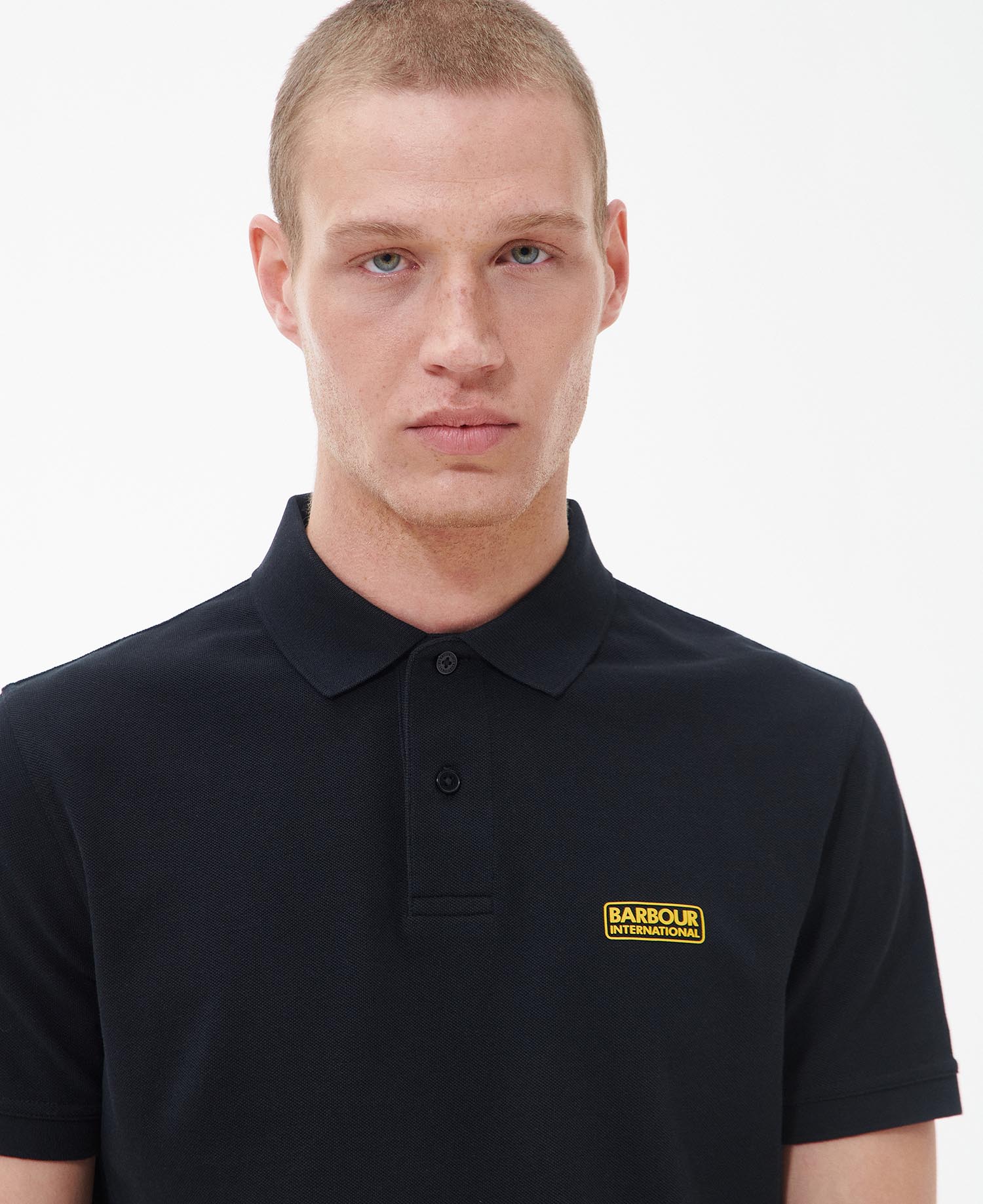 Black online barbour polo