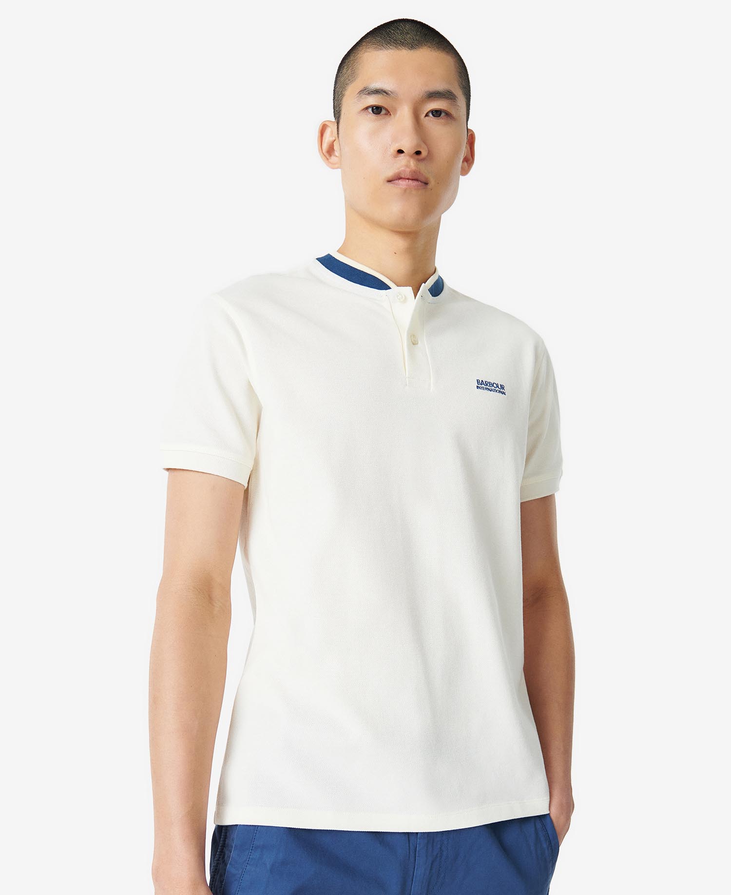 Barbour international mens white clearance