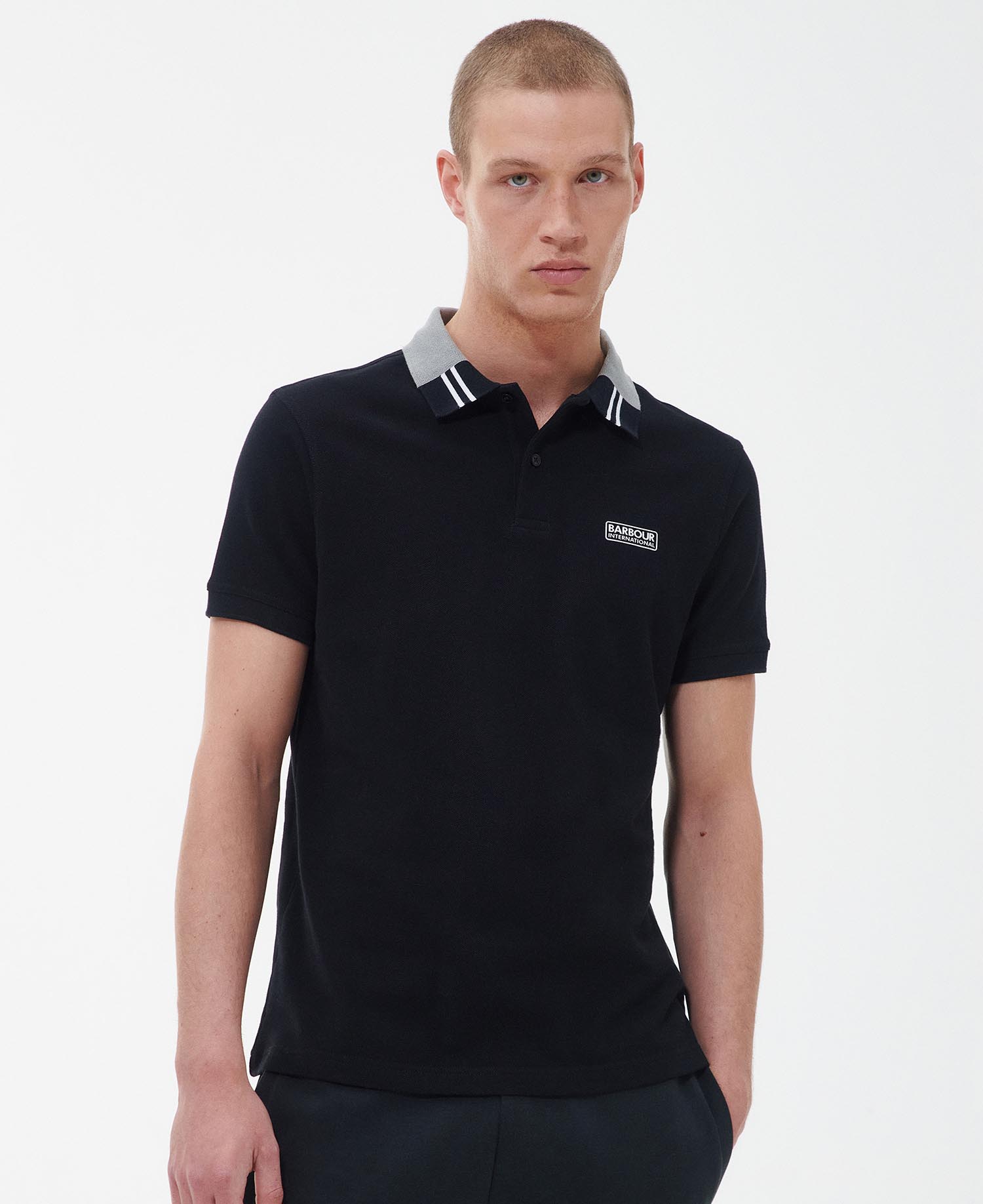Barbour polo Black best sale
