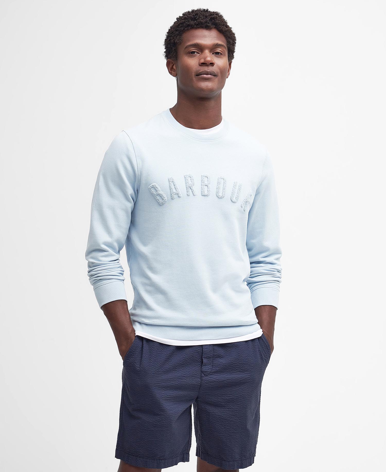 Barbour international online large logo sweatshirt