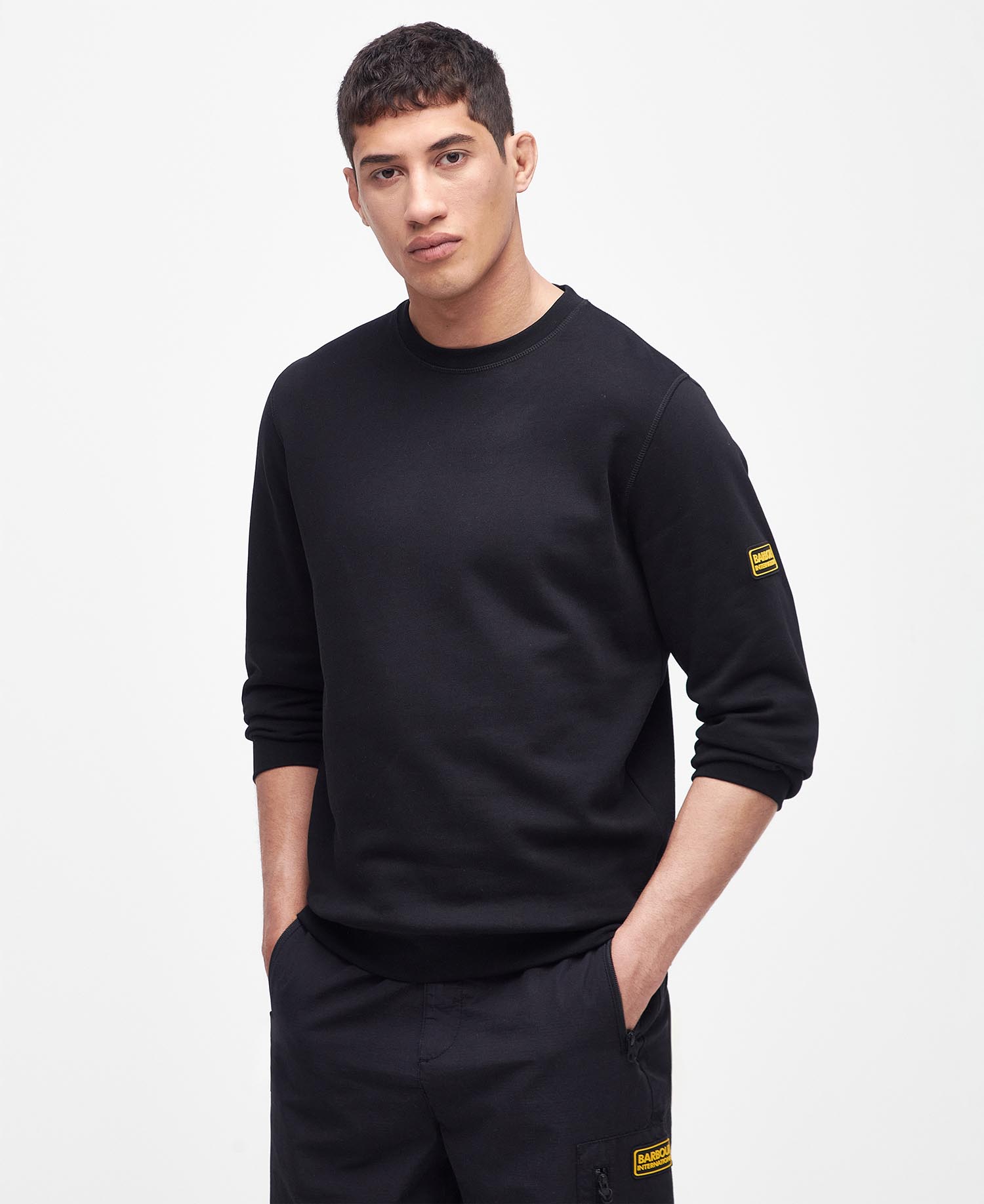 Black barbour sweatshirt sale