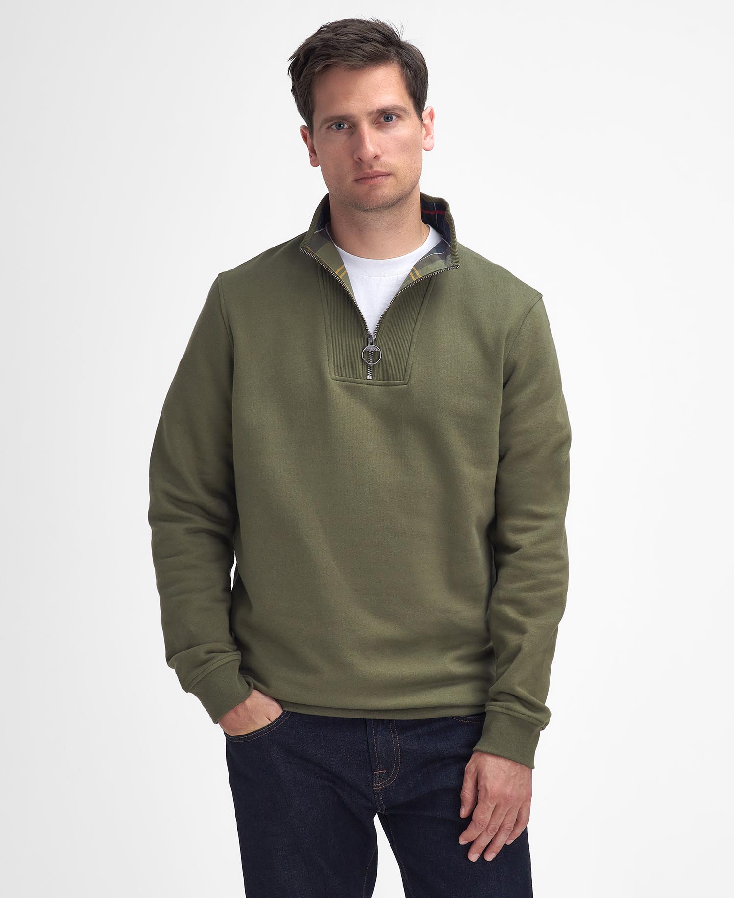 Men's barbour nelson half zip sweater hotsell