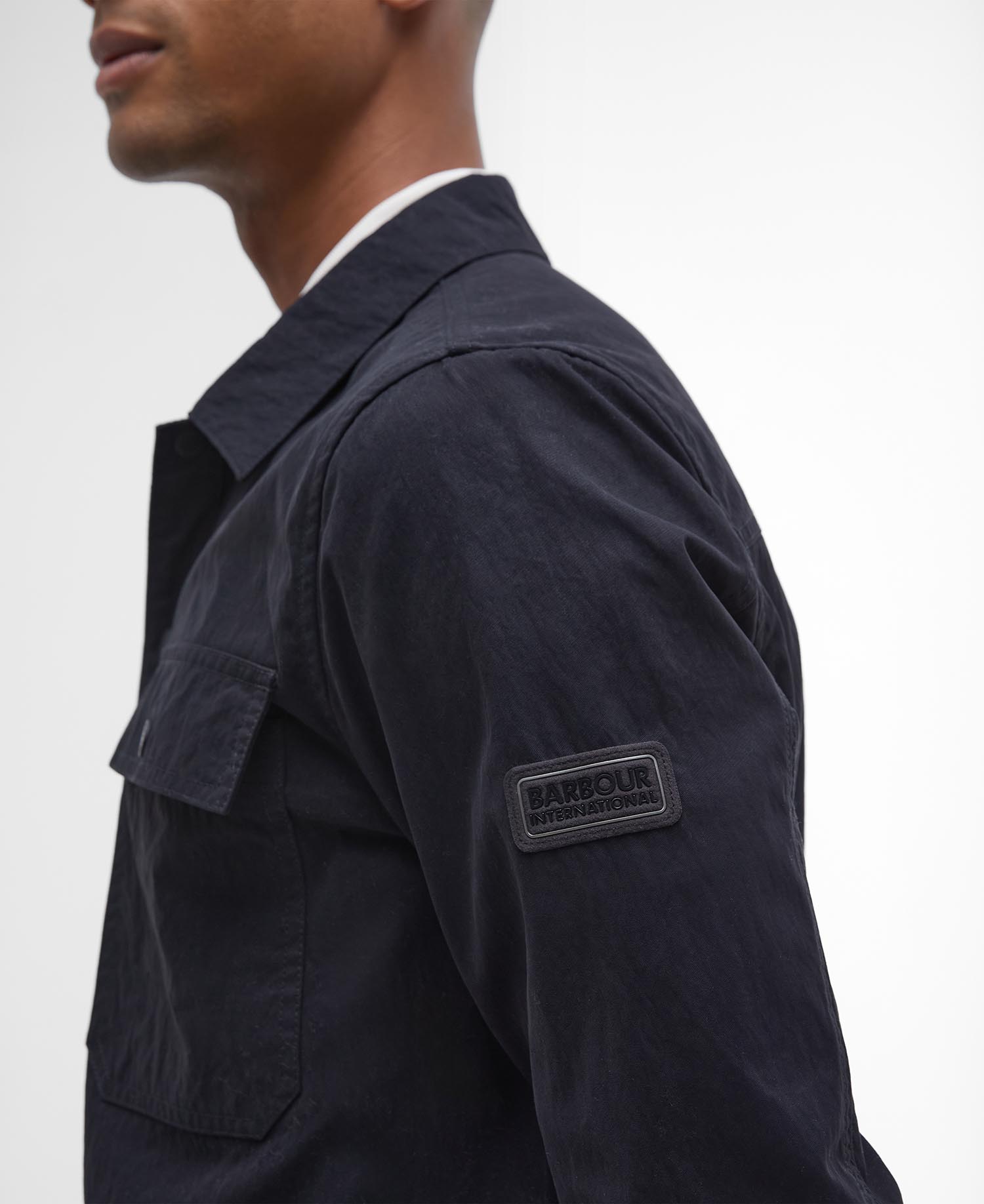 Shop the B.Intl Rocco Peached Overshirt in Black today. Barbour