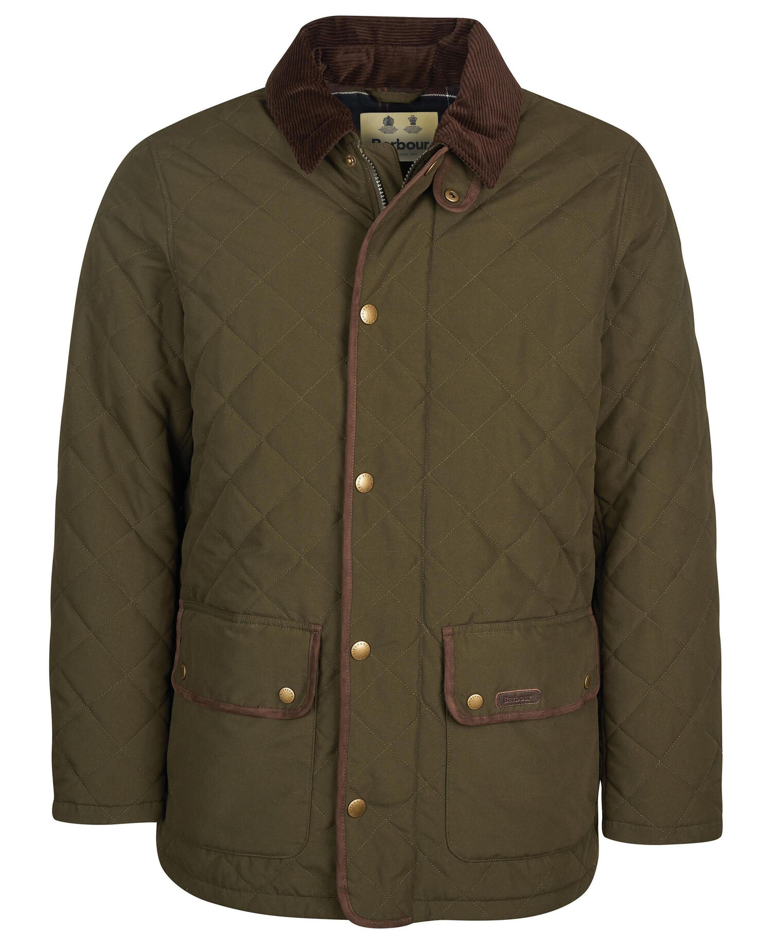 Shop the Barbour Burton Quilted Jacket in Olive Barbour