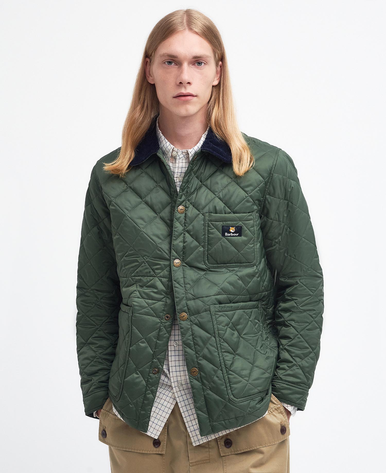 Shop the Barbour x Maison Kitsun Kenning Quilted Jacket in