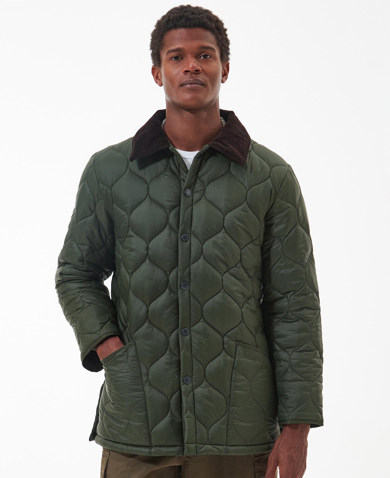 Barbour gillock deals quilted jacket green